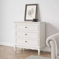 Heynemo Dresser for Bedroom, Modern 3 Drawer Dresser with Solid Wood Legs and Painted Finish, Ideal for Living Room, Nursery, Hallway