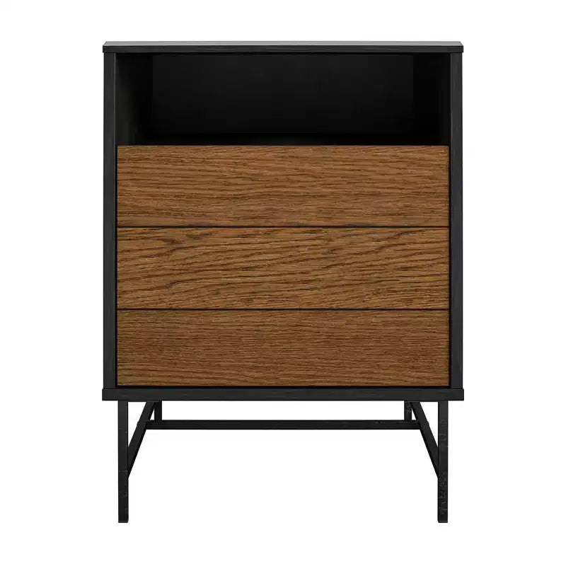 Reznor End Table, Black Oak
