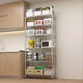 Karl Home Heavy Duty Storage Adjustable Metal Shelves Wire Shelving Unit With Wheels 1200LBS NSF
