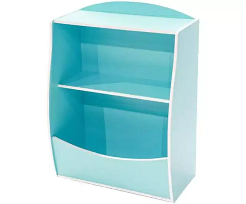 Étagère à livres et organisateur de jouets pour enfants – Étagère de rangement en bois à 2 niveaux avec dispositif anti-basculement