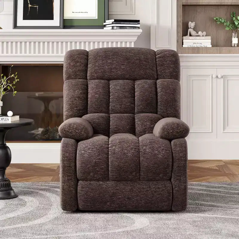 Canapé inclinable réglable, pouf + poche latérale, design ergonomique