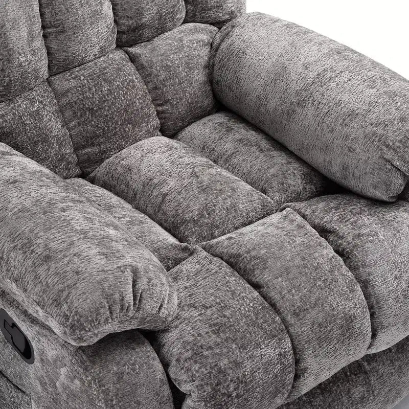 Canapé inclinable réglable, pouf + poche latérale, design ergonomique