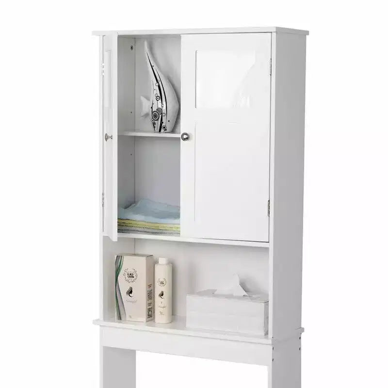 Meuble de rangement autoportant au-dessus des toilettes