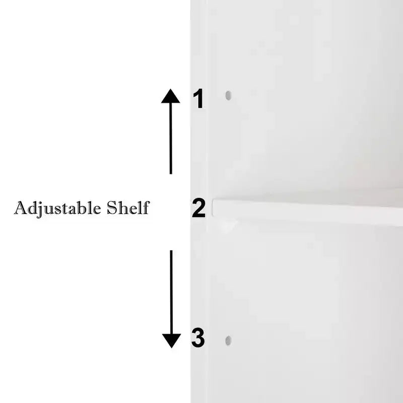 Meuble de rangement autoportant au-dessus des toilettes