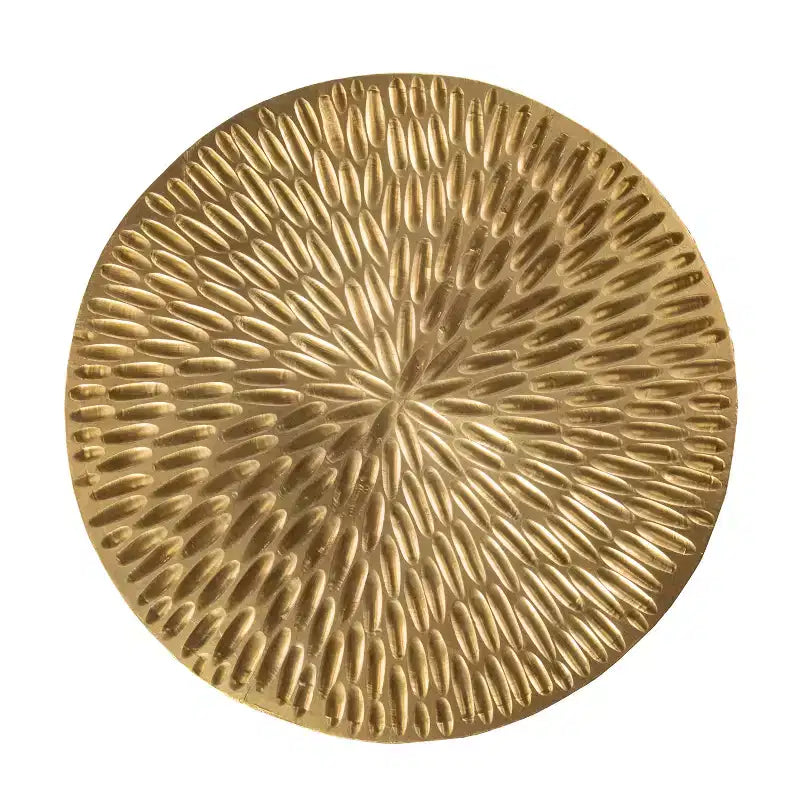 Table d'appoint ronde dorée