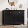COZONY 6 Drawer Dresser for Bedroom, Modern Wooden Chest with Deep Storage Drawers & Metal Knobs, for Entryway or Hallway