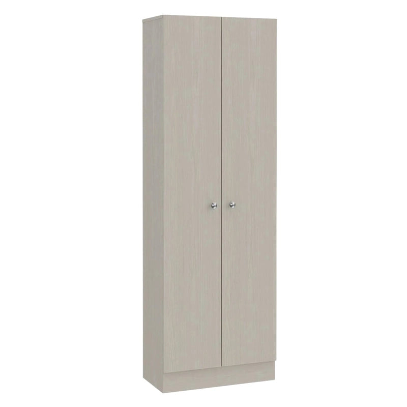 Garde-manger ou placard de rangement en bois gris clair