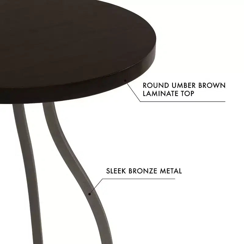 Table d'appoint en métal Umber