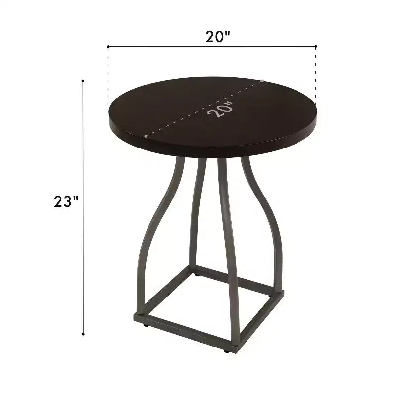 Table d'appoint en métal Umber