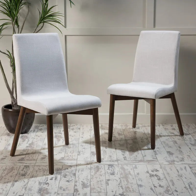 Chaise de salle à manger en tissu du milieu du siècle