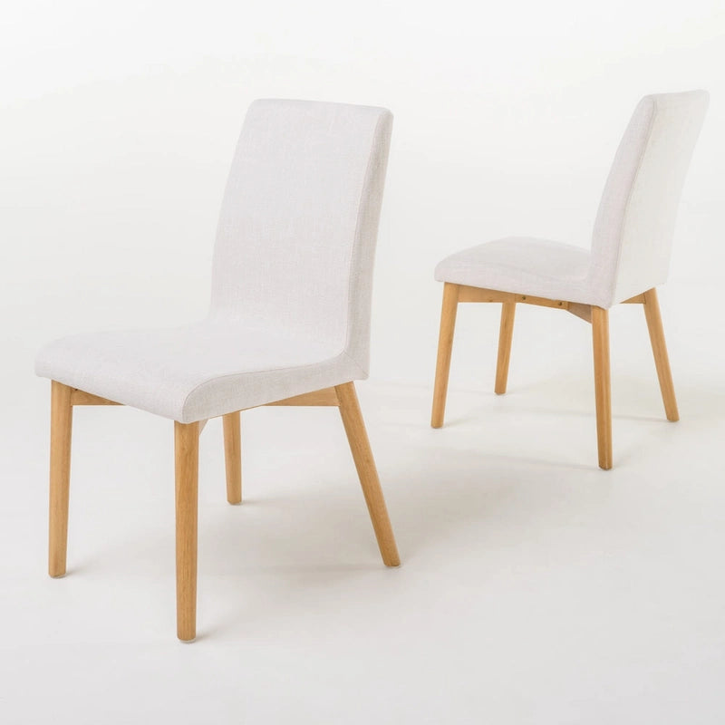 Chaise de salle à manger en tissu du milieu du siècle