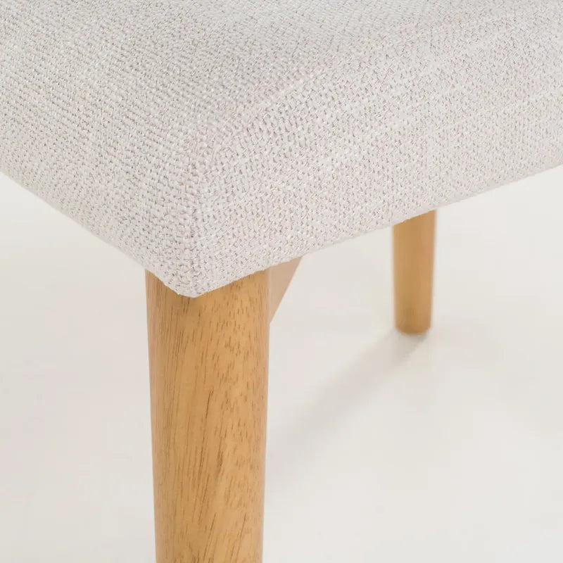 Chaise de salle à manger en tissu du milieu du siècle
