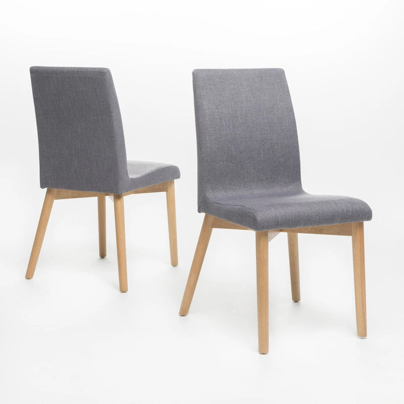Chaise de salle à manger en tissu du milieu du siècle