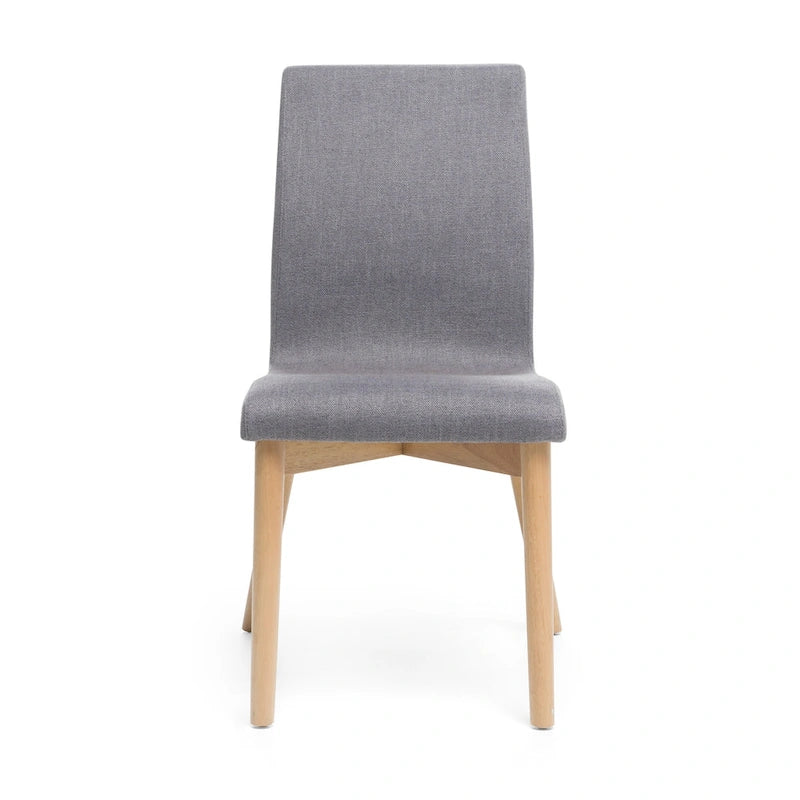Chaise de salle à manger en tissu du milieu du siècle
