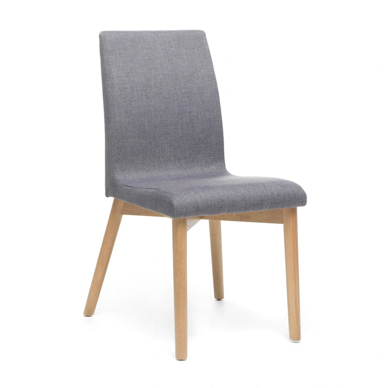 Chaise de salle à manger en tissu du milieu du siècle