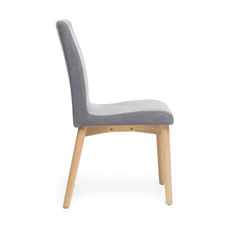 Chaise de salle à manger en tissu du milieu du siècle