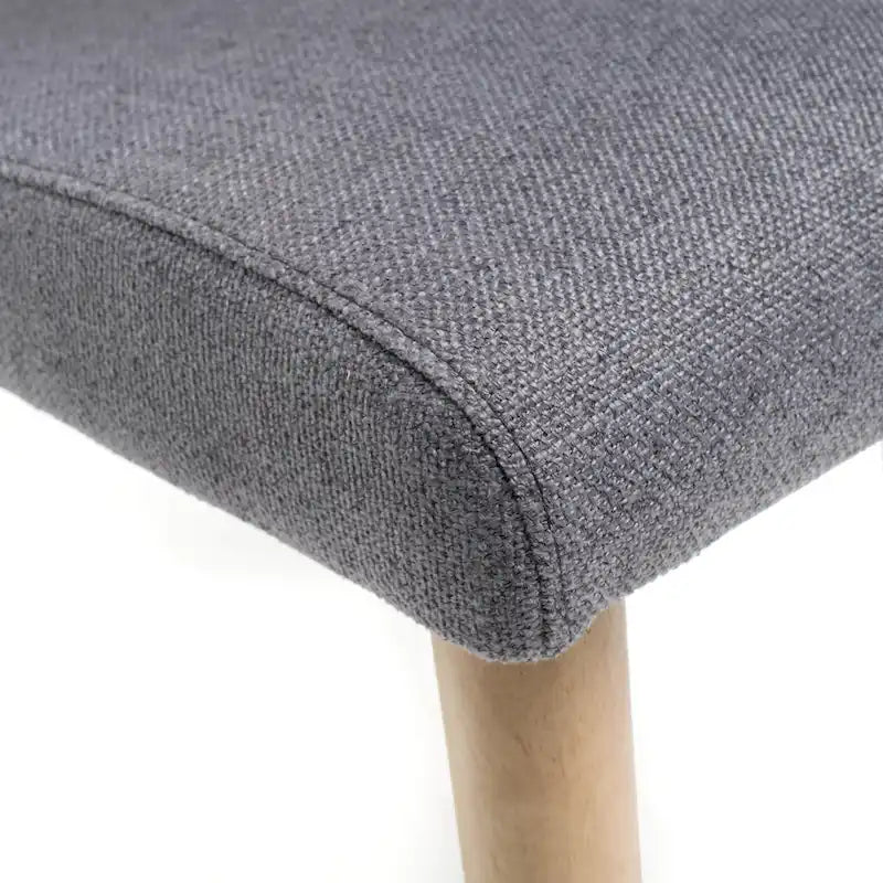 Chaise de salle à manger en tissu du milieu du siècle