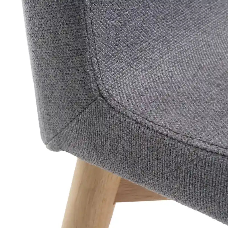 Chaise de salle à manger en tissu du milieu du siècle