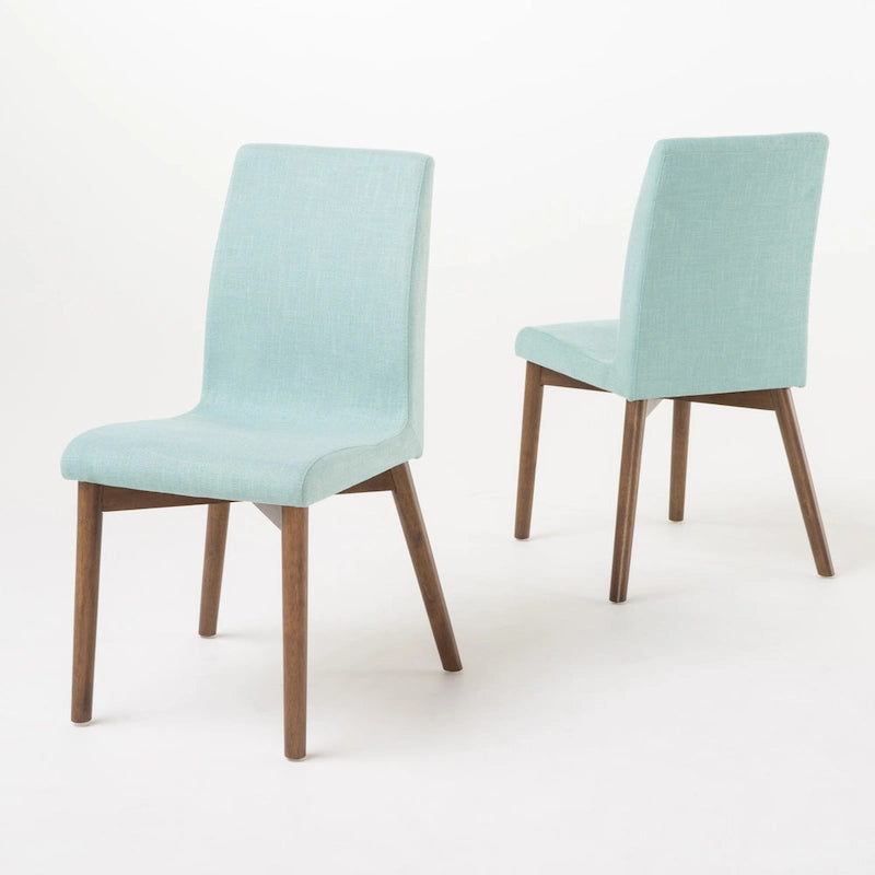 Chaise de salle à manger en tissu du milieu du siècle