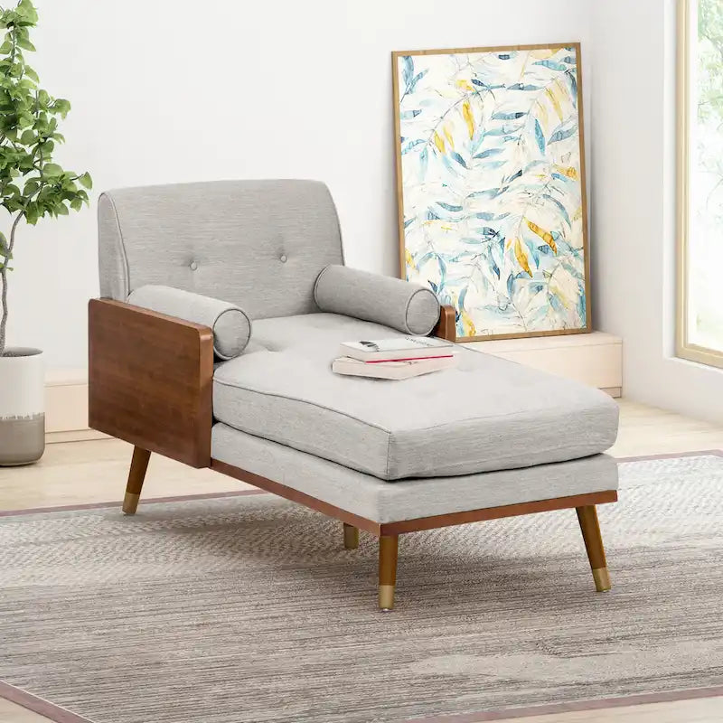 Chaise longue moderniste du milieu du siècle