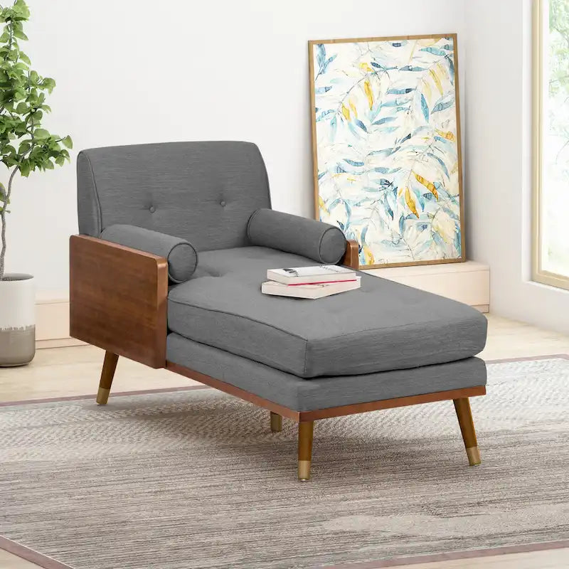 Chaise longue moderniste du milieu du siècle