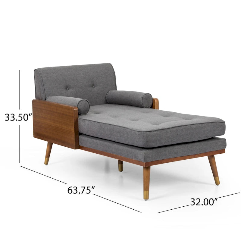 Chaise longue moderniste du milieu du siècle