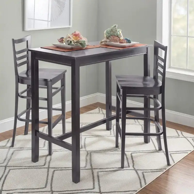 Tabouret de bar rustique en bois massif
