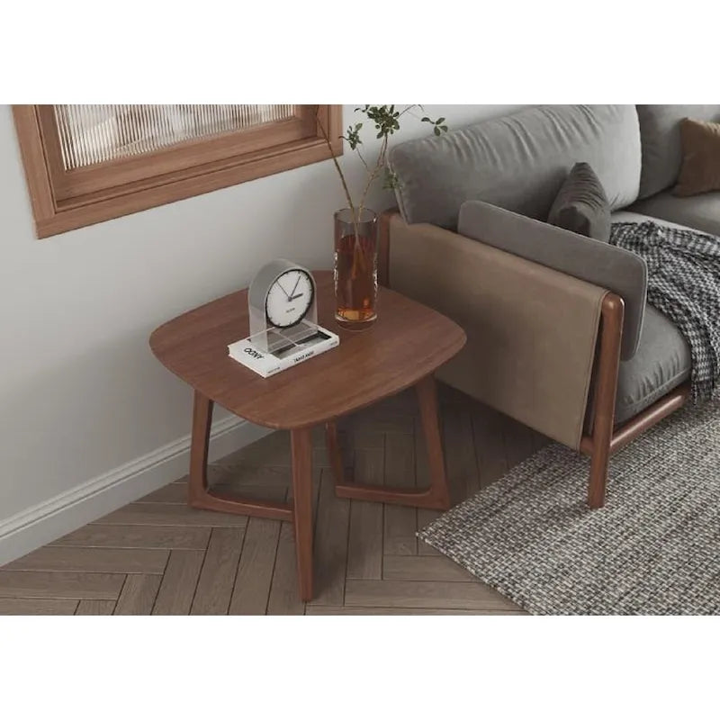 Table d'appoint rectangulaire scandinave en bois massif
