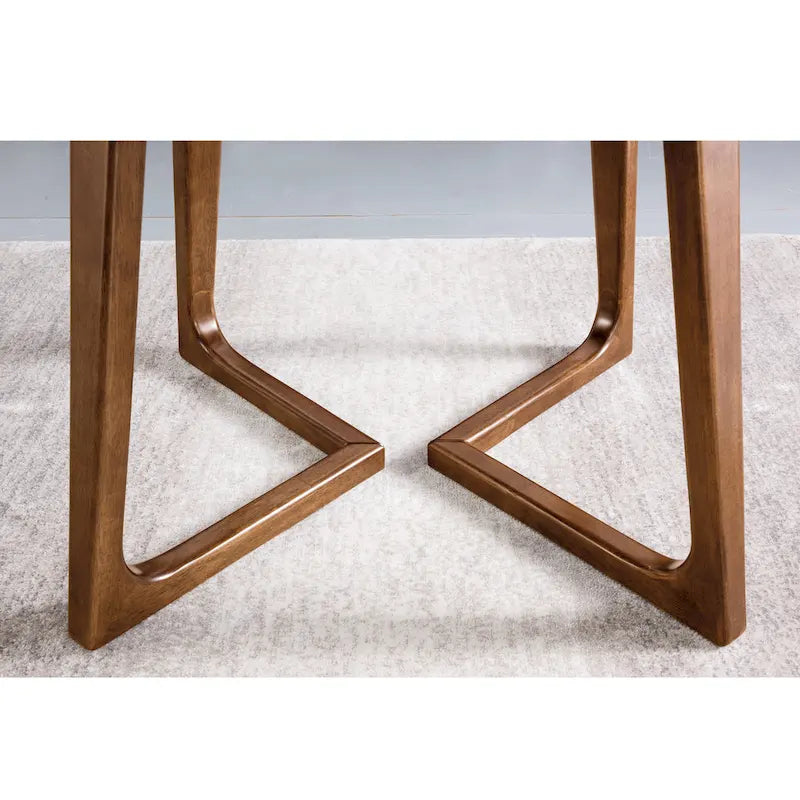 Table d'appoint rectangulaire scandinave en bois massif