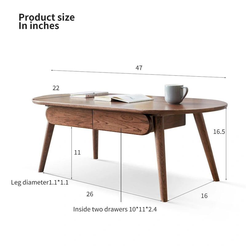 Table basse en bois massif