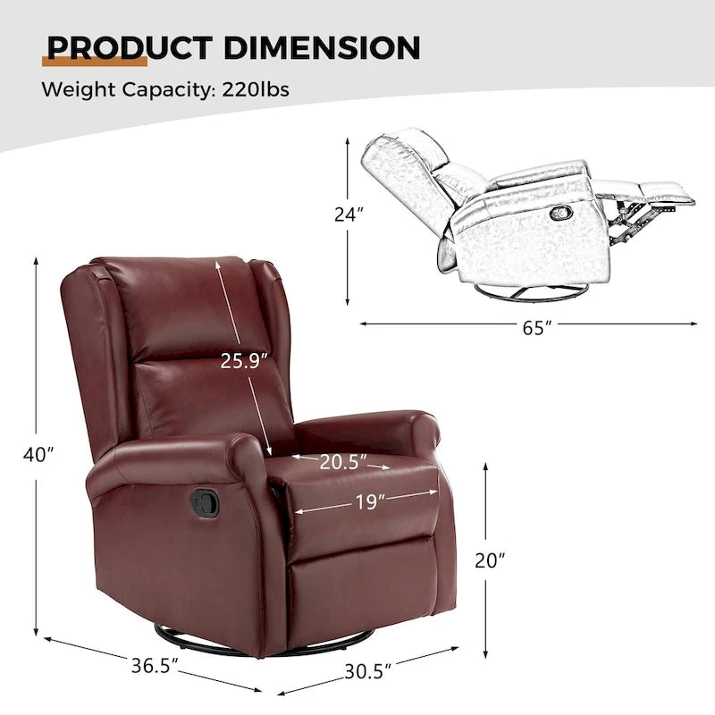 Fauteuil de chambre d'enfant pivotant contemporain en similicuir avec base en métal