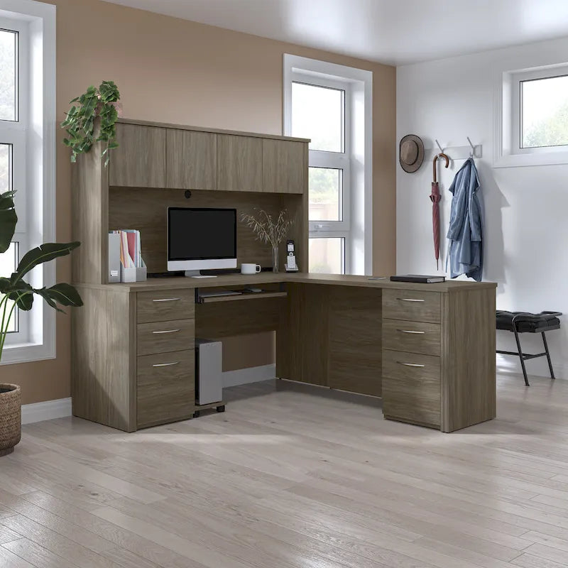 Bureau d'angle 6 tiroirs