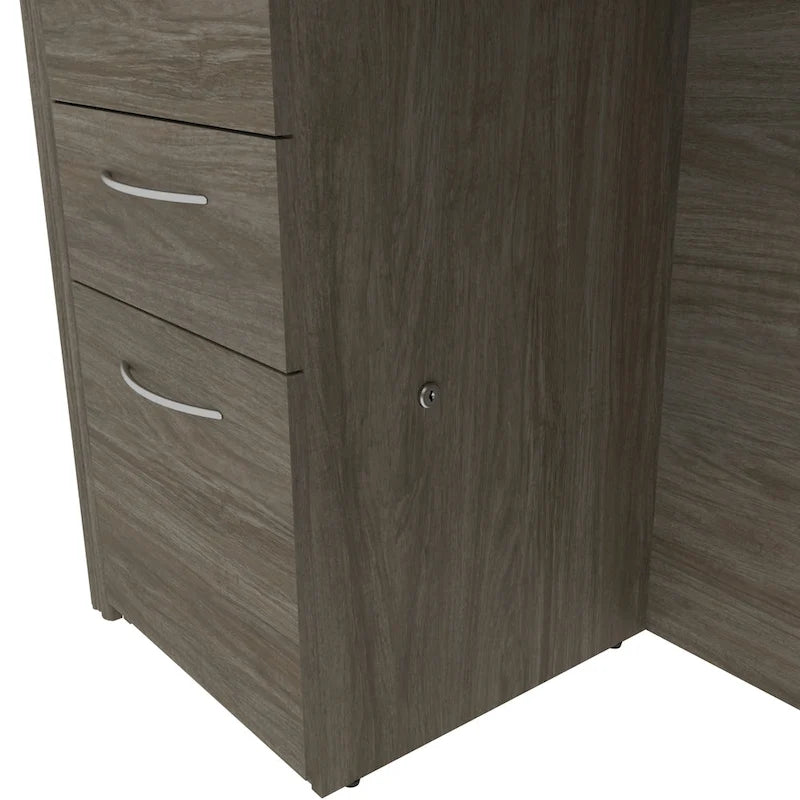 Bureau d'angle 6 tiroirs