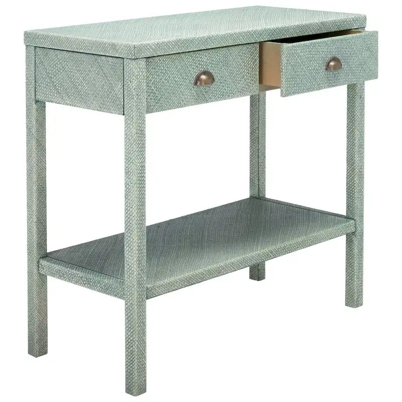 Console à 2 tiroirs et 1 étagère