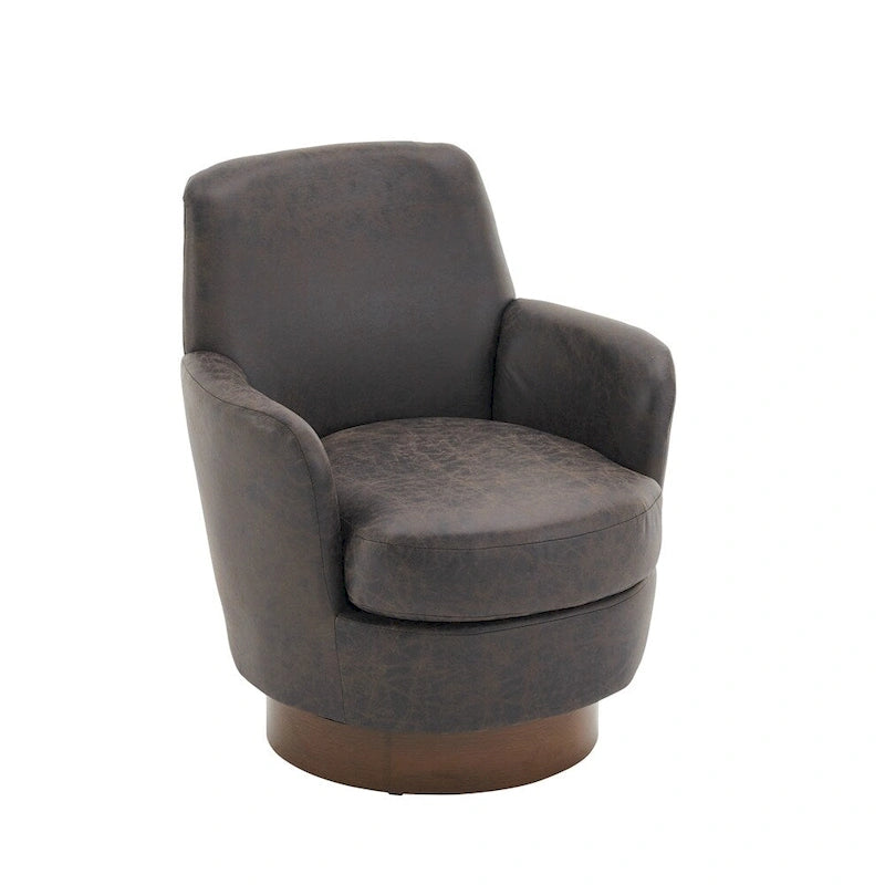 Fauteuil pivotant en similicuir