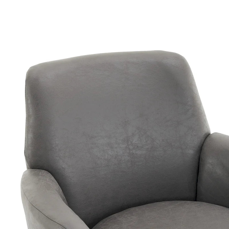 Fauteuil pivotant en similicuir