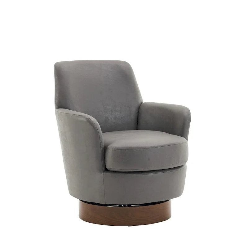 Fauteuil pivotant en similicuir