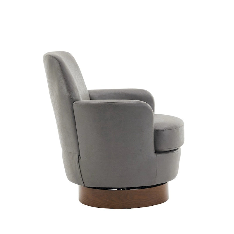 Fauteuil pivotant en similicuir
