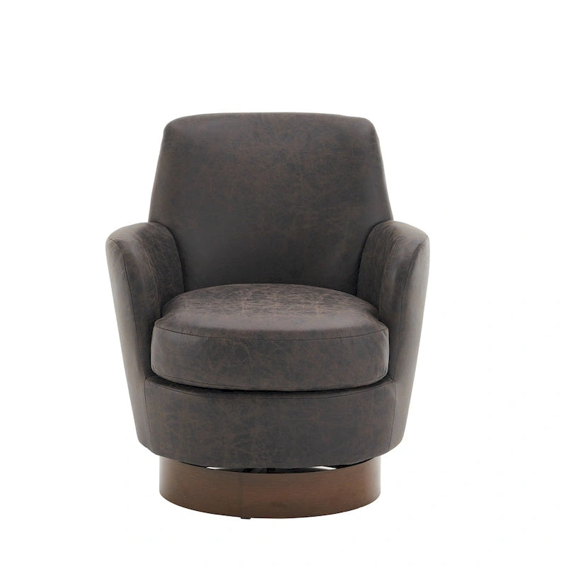 Fauteuil pivotant en similicuir