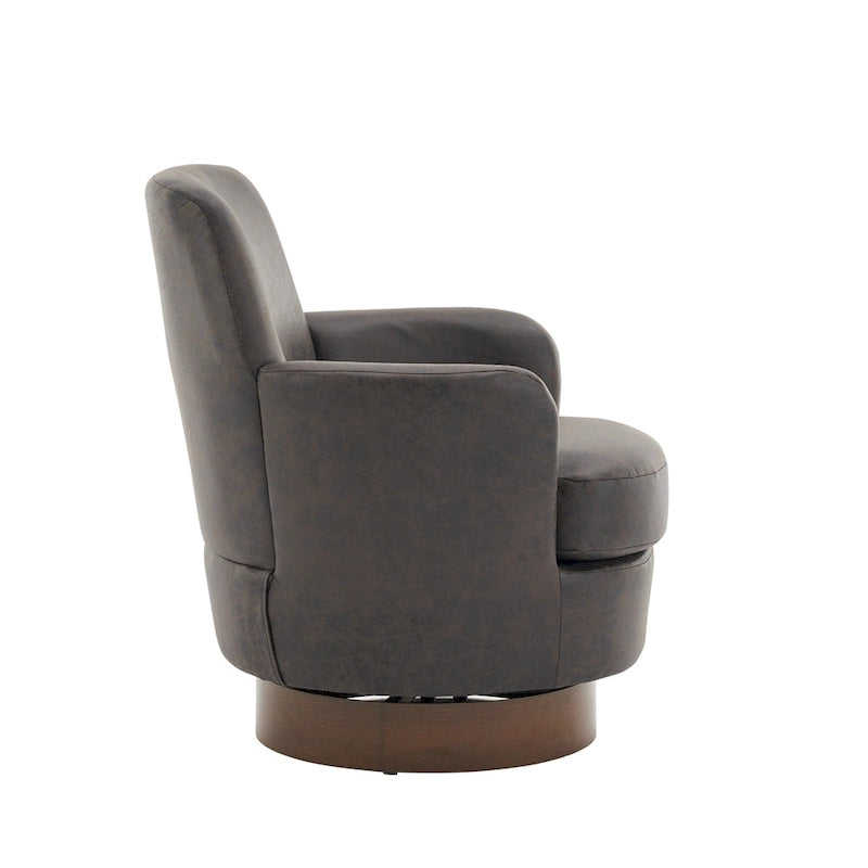 Fauteuil pivotant en similicuir