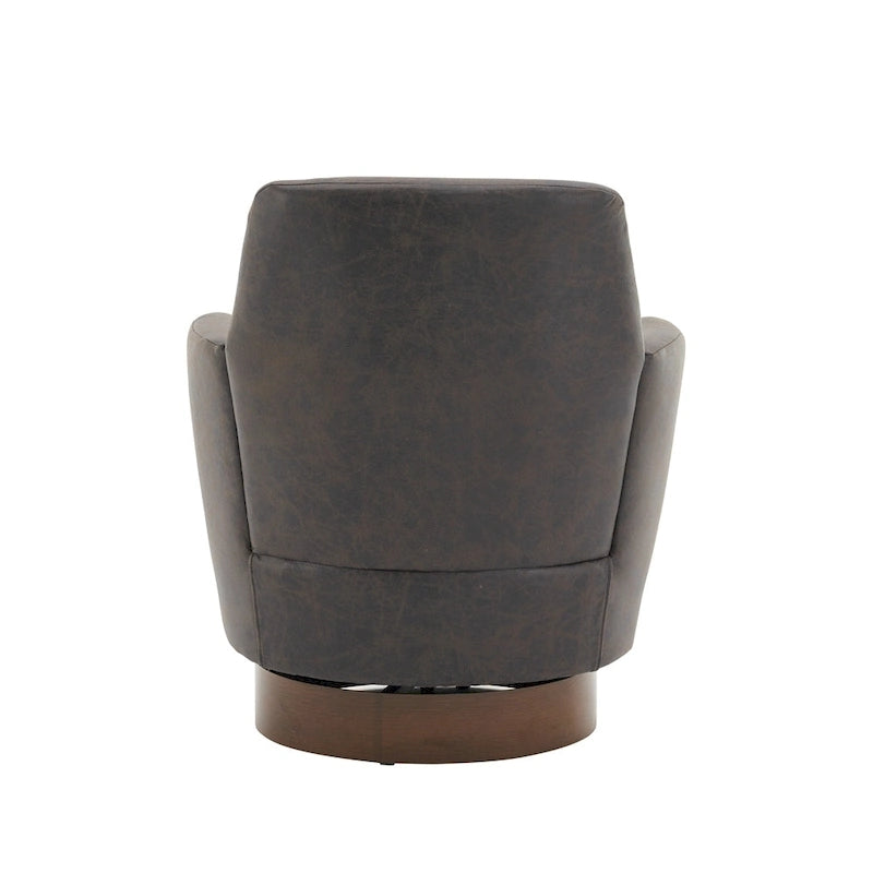 Fauteuil pivotant en similicuir