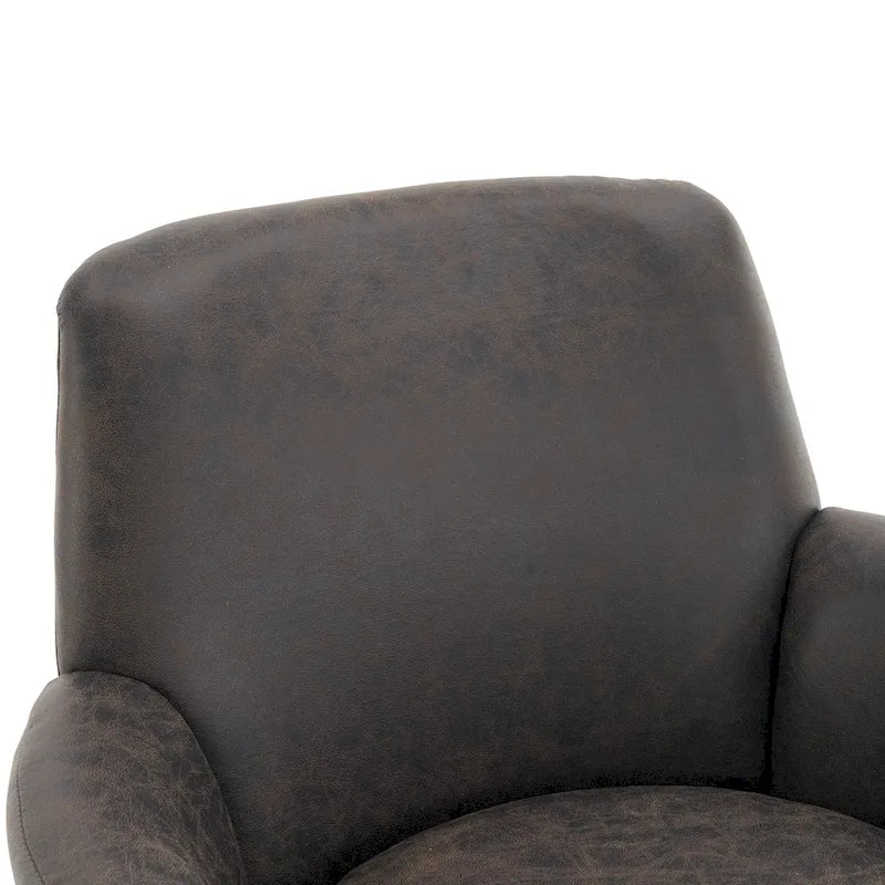 Fauteuil pivotant en similicuir
