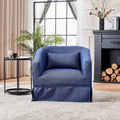 Fauteuil pivotant avec ottoman, Fauteuil d'appoint pivotant pour salon