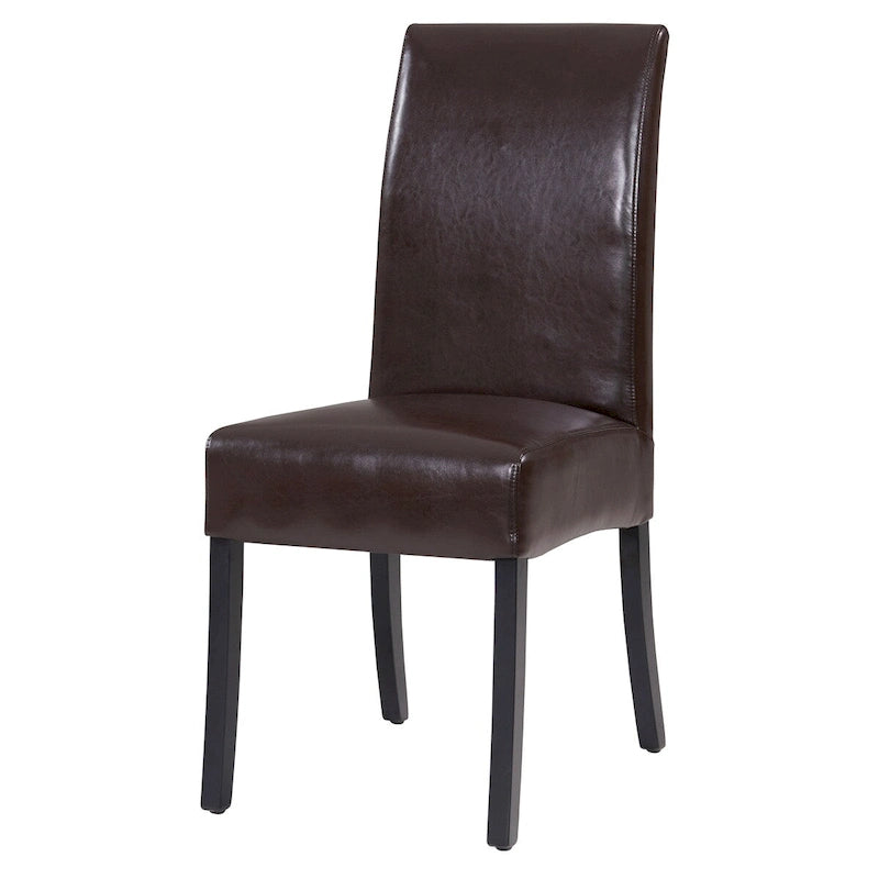 Chaise de salle à manger en cuir