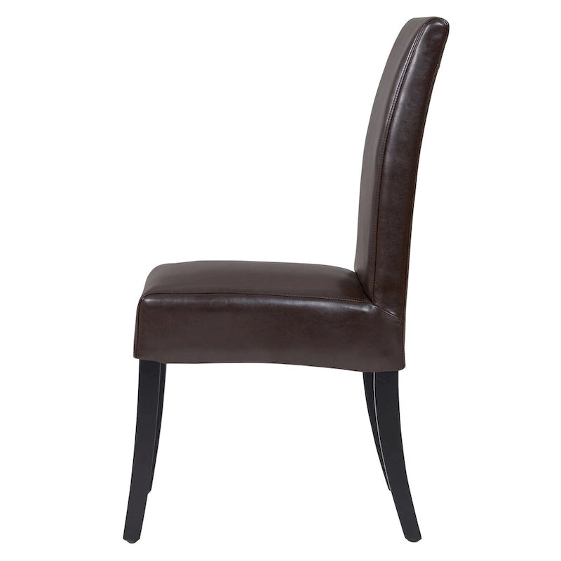 Chaise de salle à manger en cuir