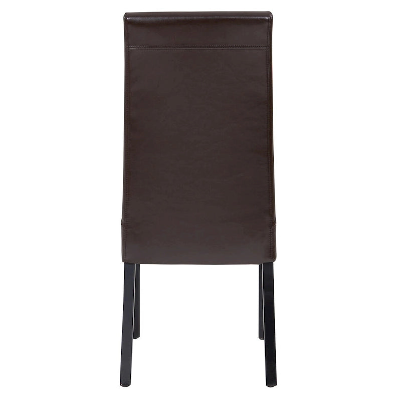 Chaise de salle à manger en cuir