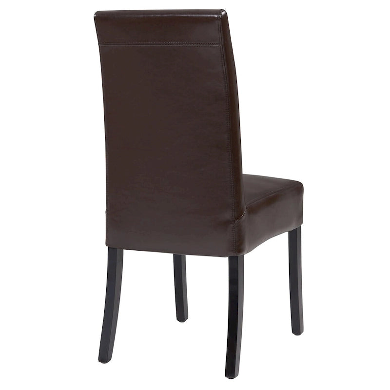 Chaise de salle à manger en cuir