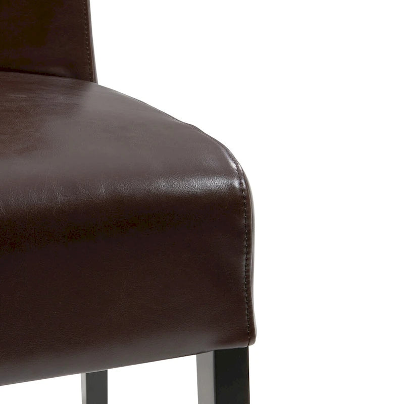 Chaise de salle à manger en cuir