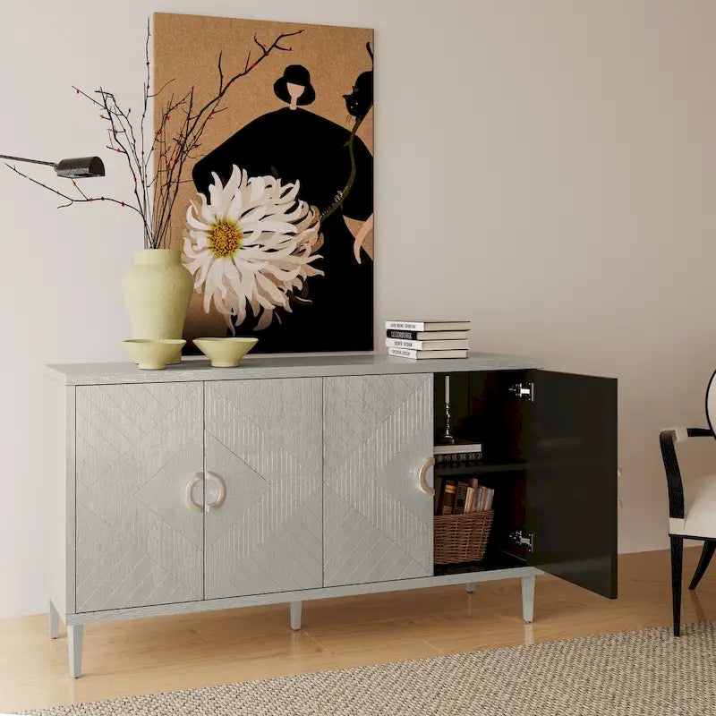 Armoire de rangement 4 portes