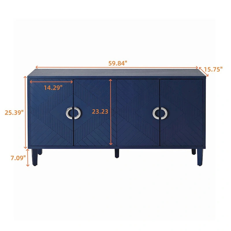 Armoire de rangement 4 portes